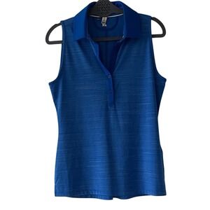 Sleeveless Polo Tank Top - Royal Blue